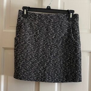 Forever 21 Black and White Tweed Mini Skirt